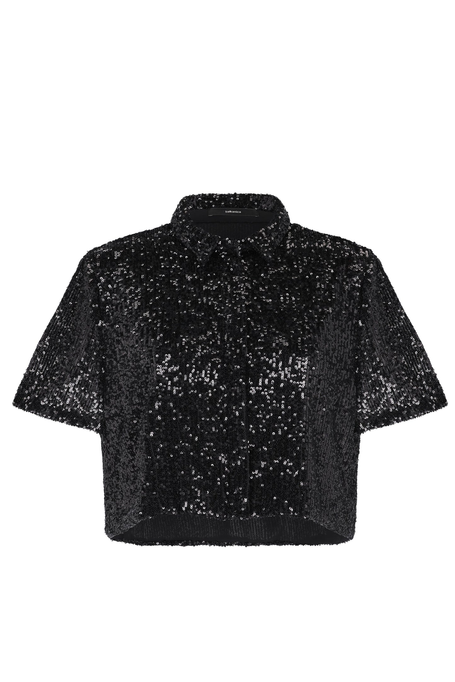 Cherish High Neck Sequin Blouse