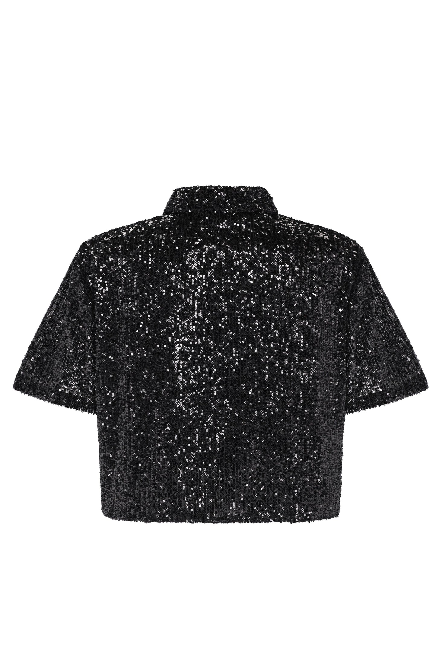 Cherish High Neck Sequin Blouse
