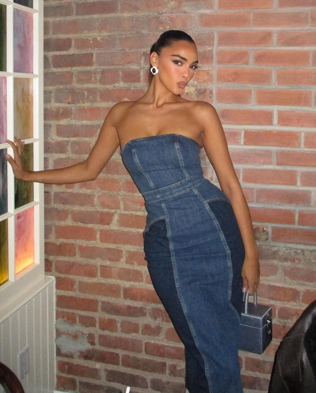 Vicky Tube Denim Dress