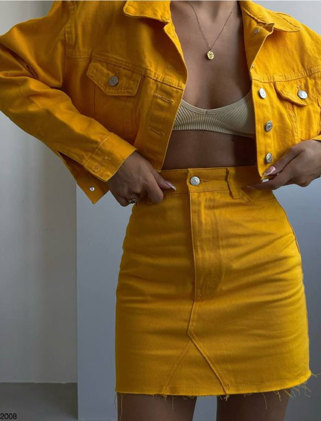 Cassidy Denim Mini Skirt