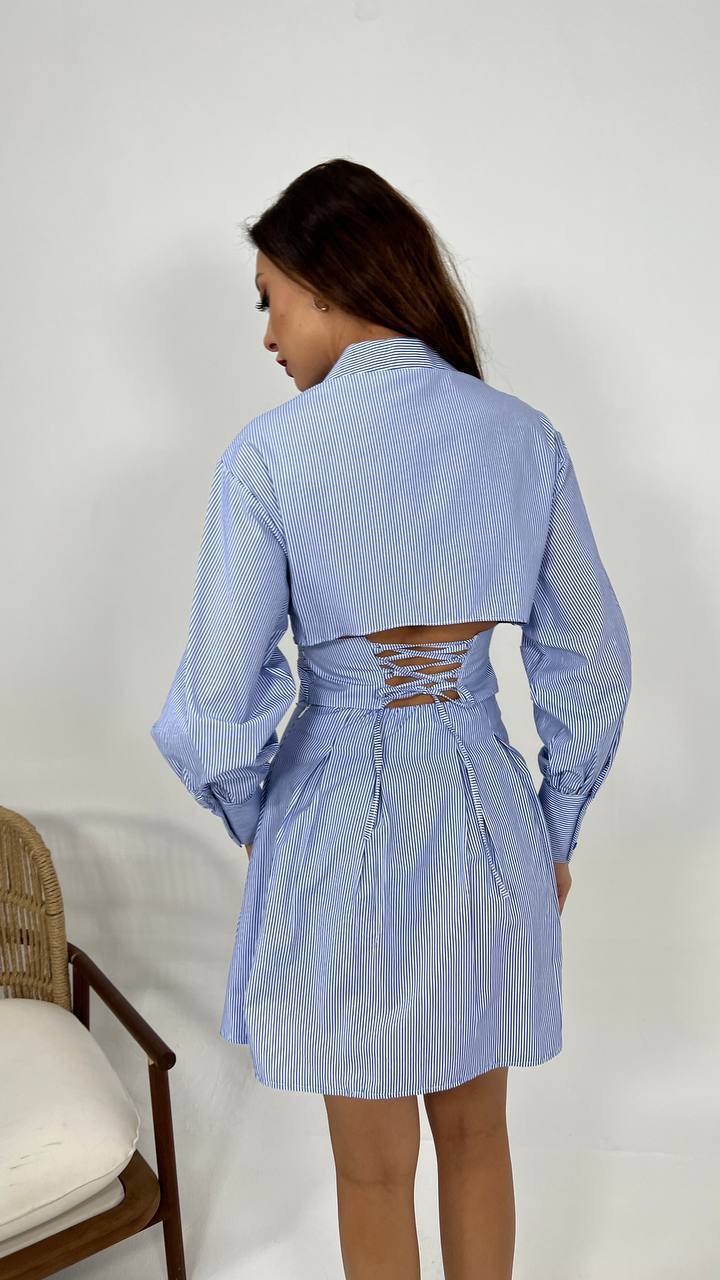Darcy Open Back Shirt Dress
