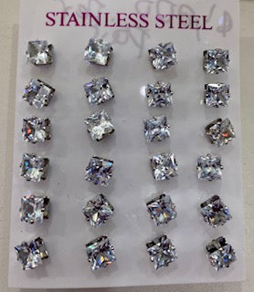 Knob Earrings Stainless Steel