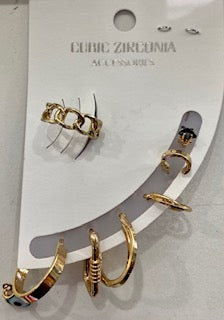 Pack Earring With Ear Cuff