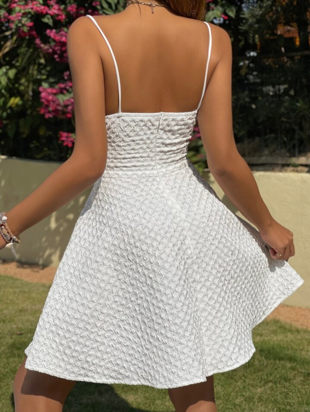 Hortense Quilted Skater Dress