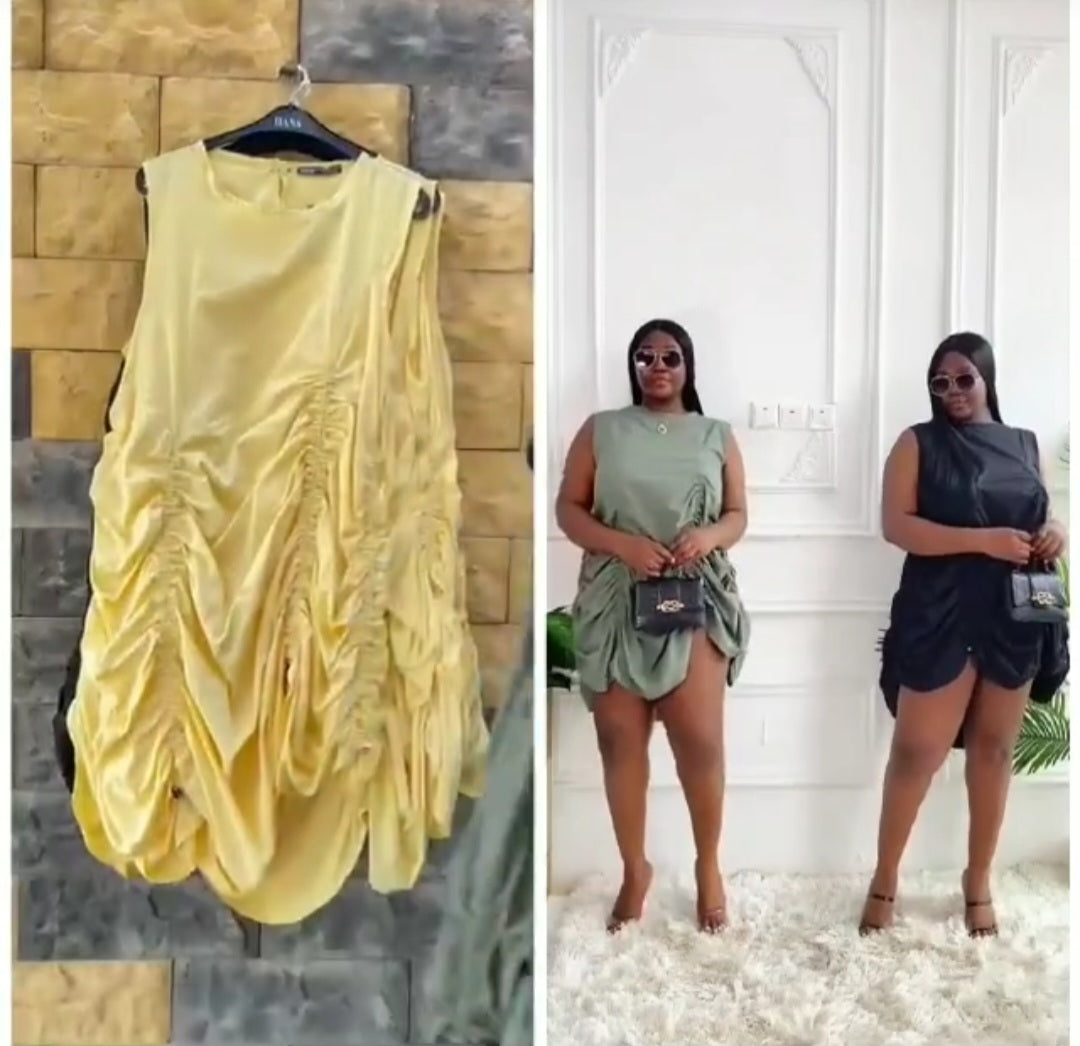 Asia Ruched Shift Dress