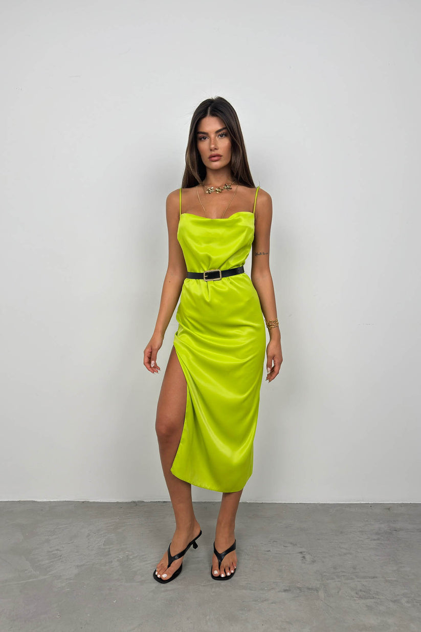 Neeka Satin Flowy Dress