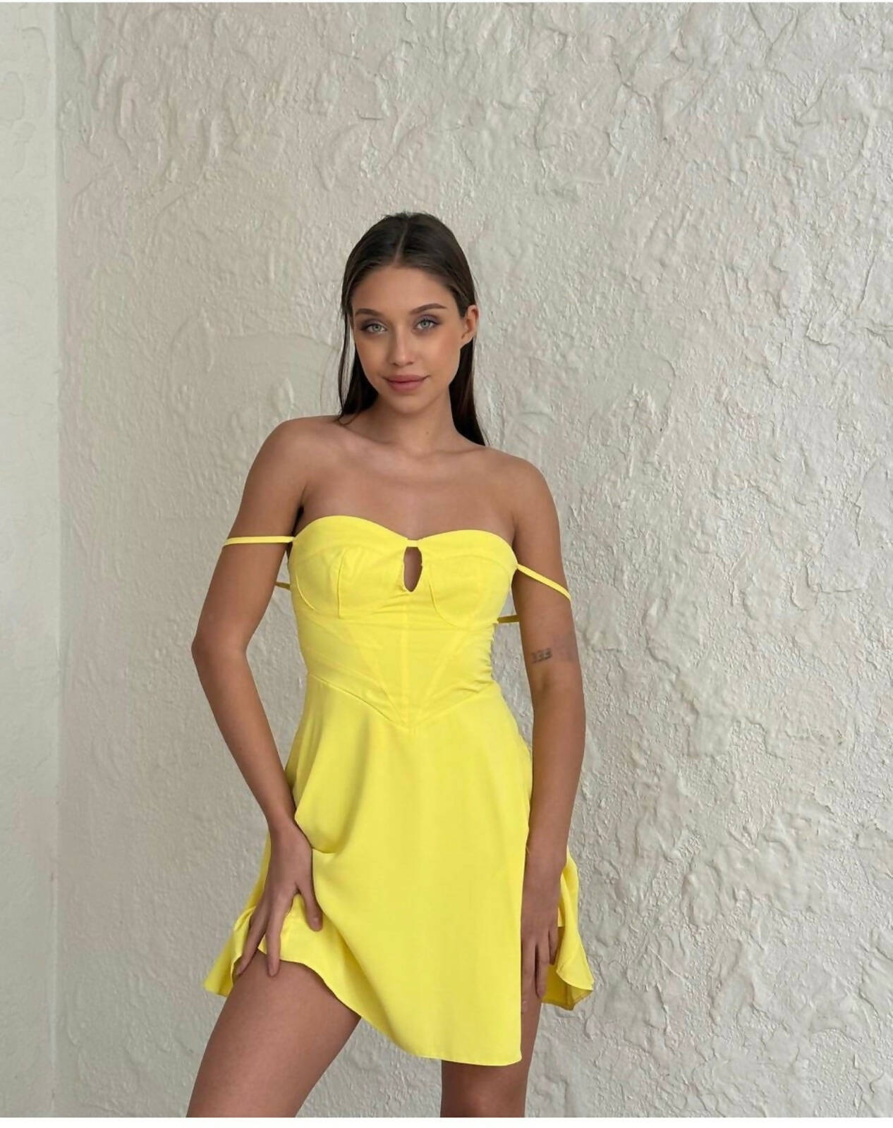 Sunny - Peekaboo Spaghetti-Strap Dress